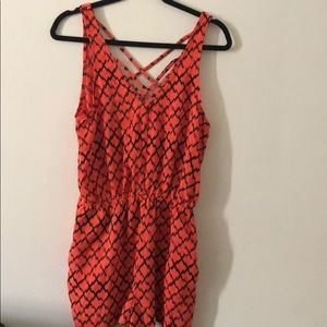 Urban outfitters Orange & Black  Romper
